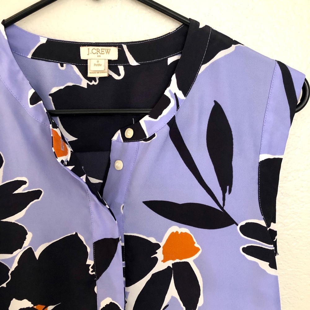 J CREW Floral Top